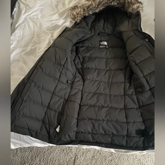 North Face Mauna Kea goose down coat XS charcoal gray